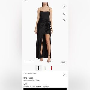 Cinq à Sept Black and navy drina dress